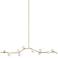 Avenue Hampton 78" Wide Brushed Brass 10-Light Chandelier