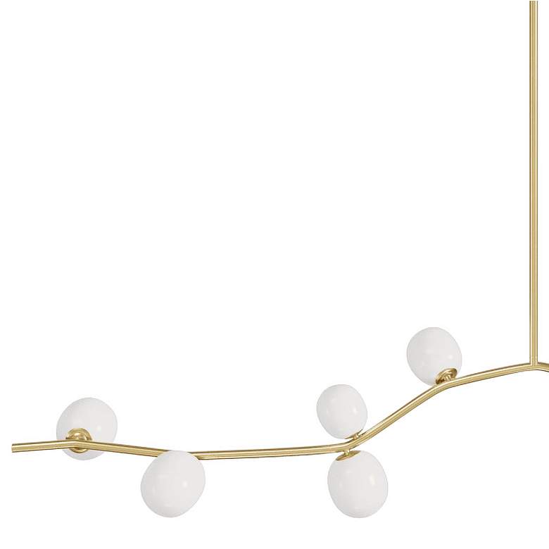Image 2 Avenue Hampton 78" Wide Brushed Brass 10-Light Chandelier more views