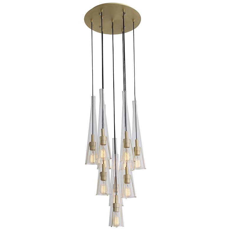 Image 1 Avenue Lighting Abbey Park Collection Chandelier Brushed Brass