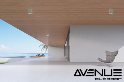 Image 2 Avenue Lighting Avenue Outdoor Collection Outdoor Ceiling Flushmount Silver more views