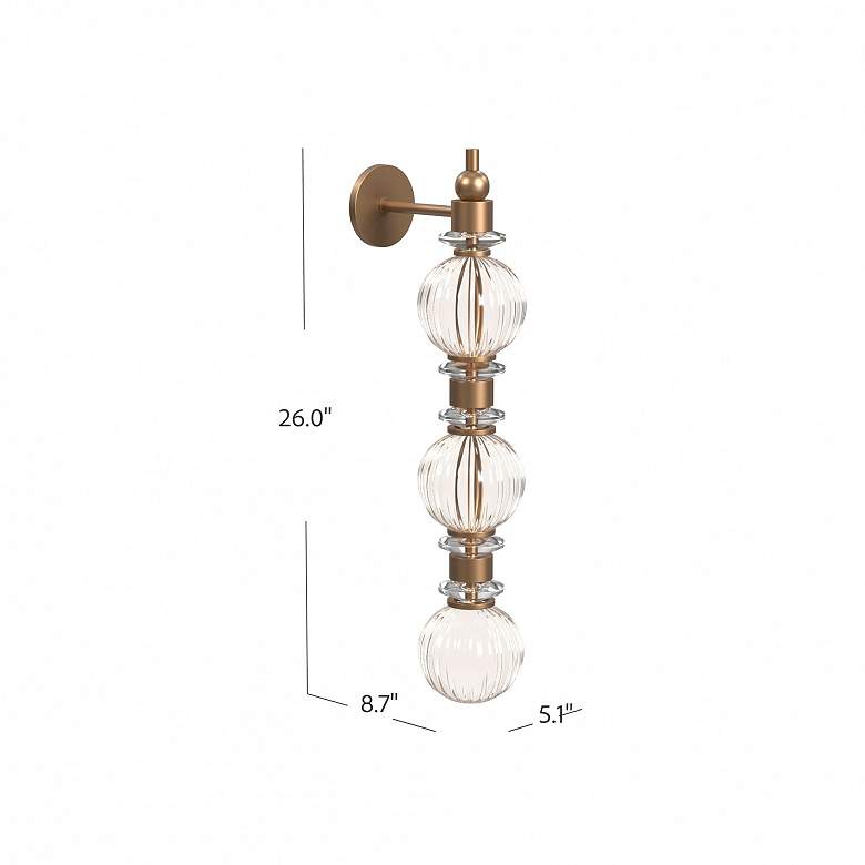 Image 5 Avenue Lighting Avra Collection 27" Aged Brass more views