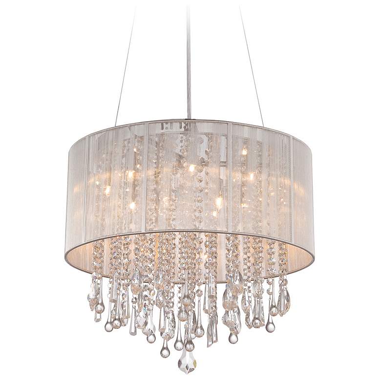 Image 1 Avenue Lighting Beverly Dr. Collection Dual Mount/Flush & Hanging Silve