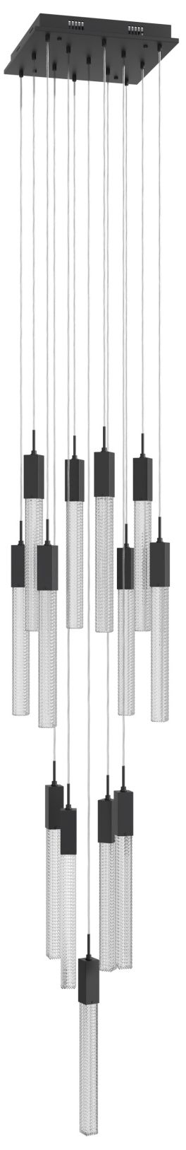 Avenue Lighting Boa Collection 13 Light Pendant 148" Black