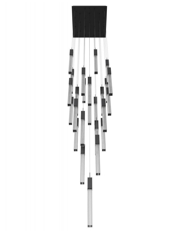 Image 2 Avenue Lighting Boa Collection 25 Light Pendant 174" Black more views