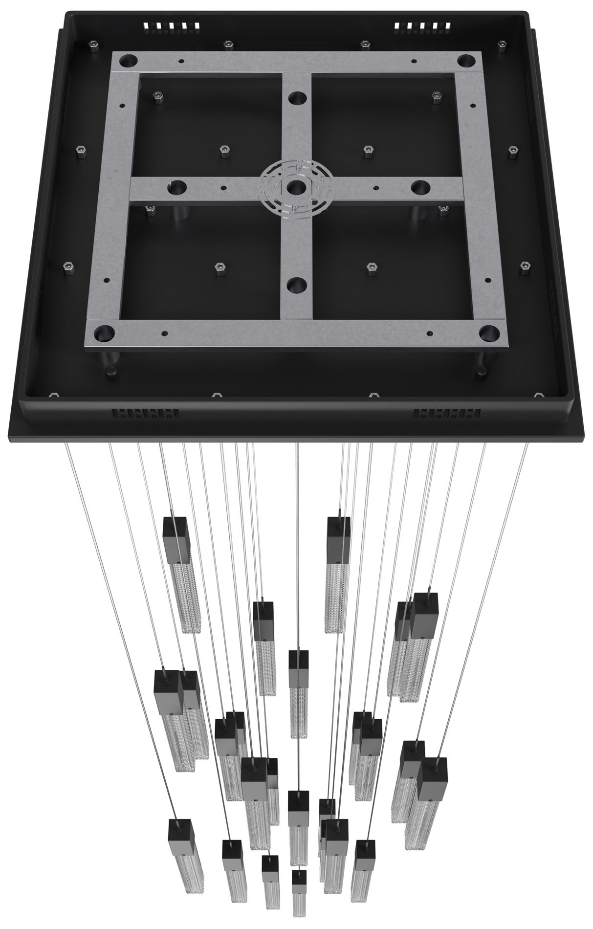 Image 4 Avenue Lighting Boa Collection 25 Light Pendant 174" Black more views