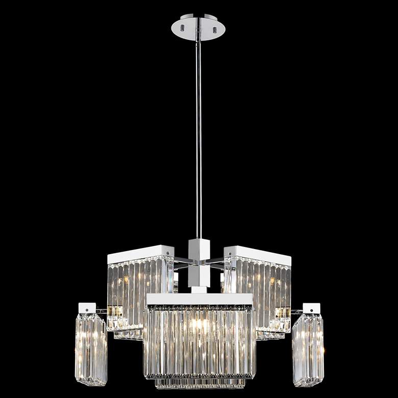 Image 1 Avenue Lighting Broadway Collection Hanging Chandelier Polished Nickel