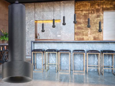 Image 2 Avenue Lighting Cicada Pendant 10" Knurled Dark Grey more views