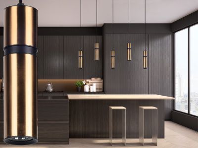 Image 2 Avenue Lighting Cicada Pendant 10" Smooth Brass with Black more views