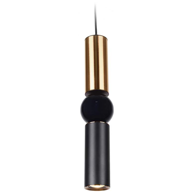 Image 1 Avenue Lighting Cicada Pendant Brushed Brass And Black