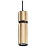 Avenue Lighting Cicada Pendant Knurled Brass With Black Accents