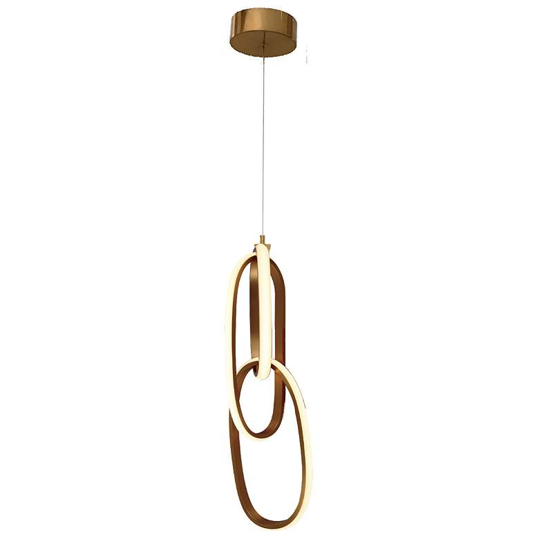 Image 1 Avenue Lighting Circa Collection Gold Looping Pendant Light Pendant Gold