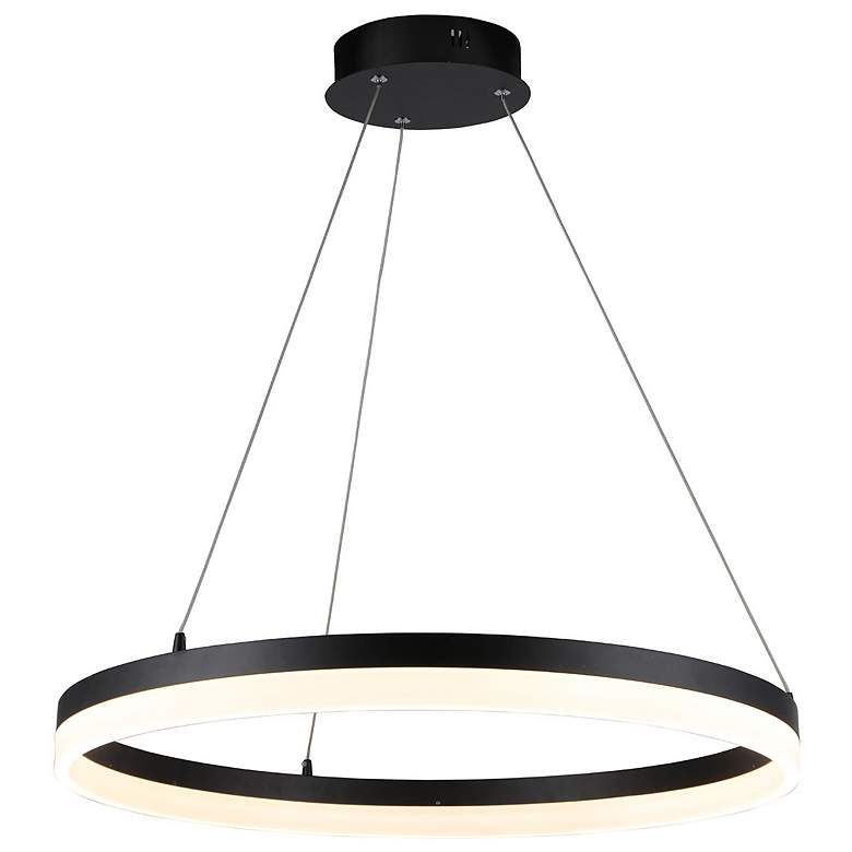 Image 1 Avenue Lighting-Circa LED Collection- Hanging Pendant Light-Black