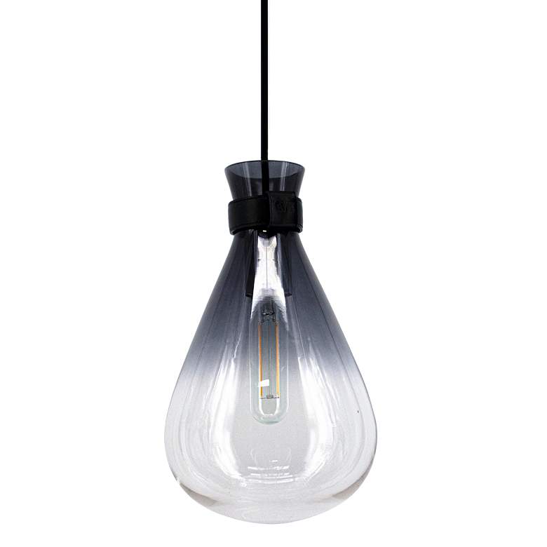 Image 1 Avenue Lighting Del Mar Pendant 12" Smoke/Clear