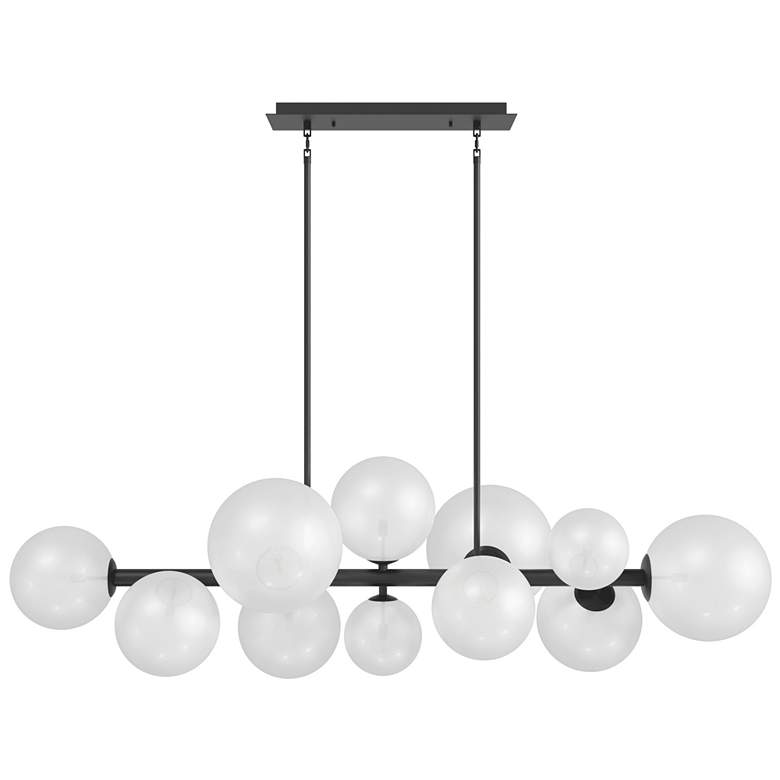 Avenue Lighting Delilah Collection Linear Chandelier 19" Black 7648H