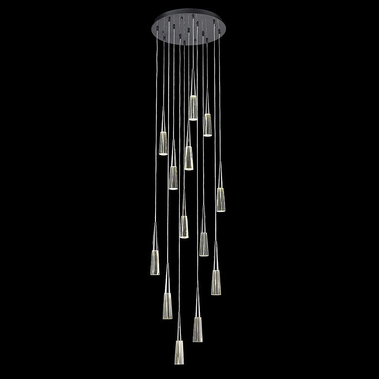 Image 1 Avenue Lighting Encino Collection Flush Mount Pendants Gun Metal