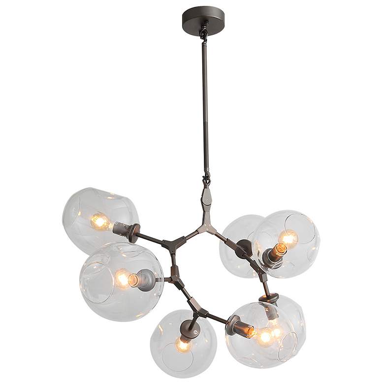 Image 1 Avenue Lighting-Fairfax Ave. Collection- 7 Light Chandelier-Bronze