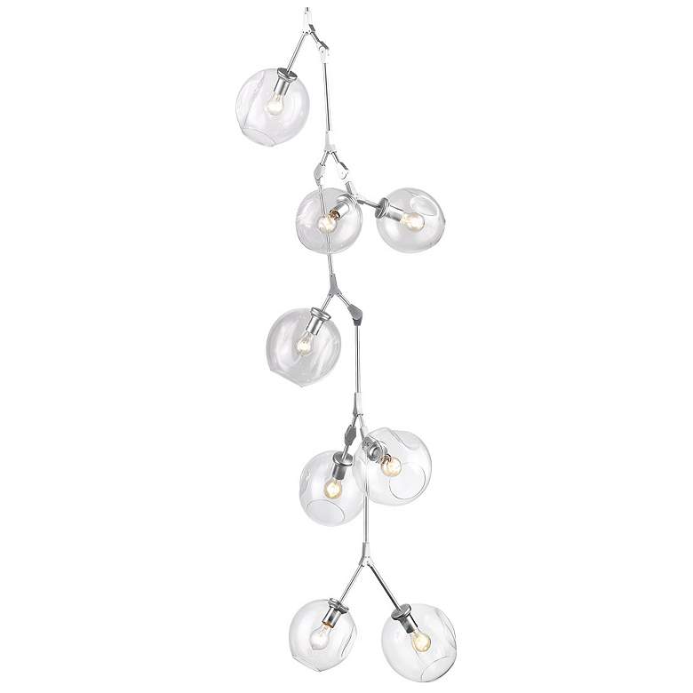 Image 1 Avenue Lighting Fairfax Collection 10 Light Hanging Chandelier Matte Chrome