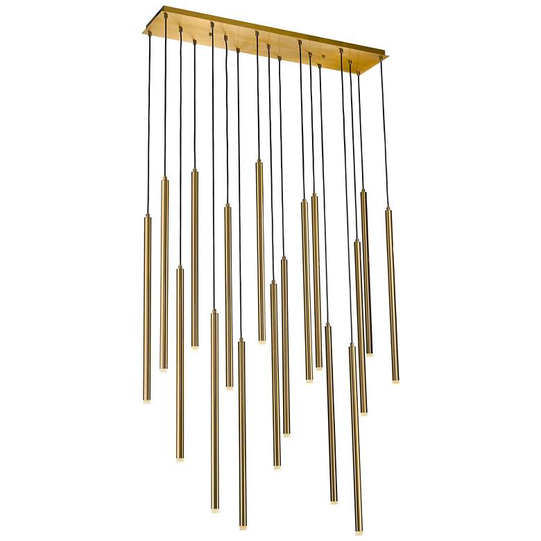 Image 1 Avenue Lighting Filmore Ave. Hanging Chandelier Antique Brass