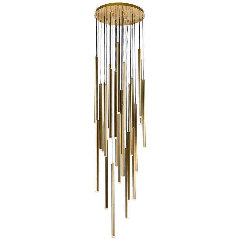 Image 1 Avenue Lighting Filmore Ave. Hanging Chandelier Antique Brass