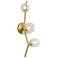 Avenue Lighting Hampton Collection Wall Sconce Brushed Brass w/ Clear Glass
