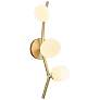 Avenue Lighting Hampton Collection Wall Sconce Brushed Brass w/ White Glass