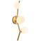 Avenue Lighting Hampton Collection Wall Sconce Brushed Brass w/ White Glass