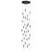 Avenue Lighting Main St. Collection Flush Mount Pendants 158" Black