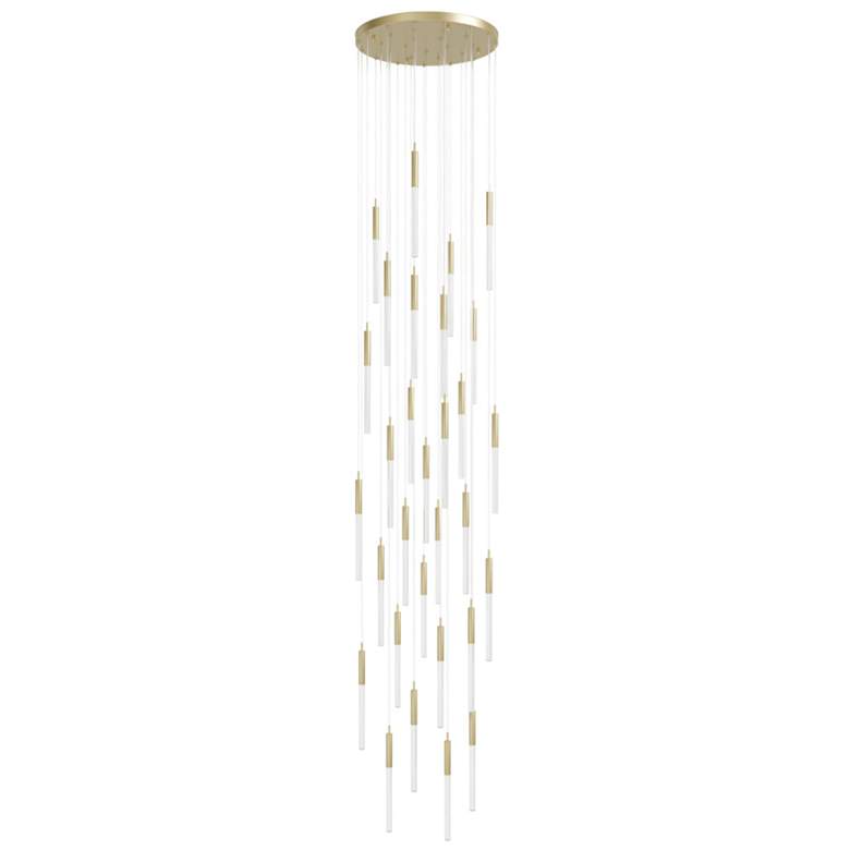 Image 1 Avenue Lighting Main St. Collection Pendant 158" Brushed Brass