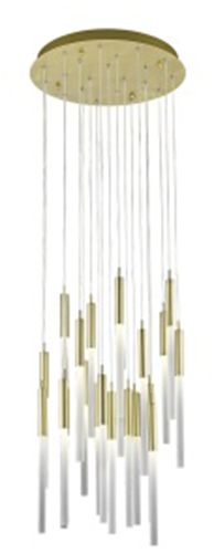 Image 2 Avenue Lighting Main St. Collection Pendant Brushed Brass more views