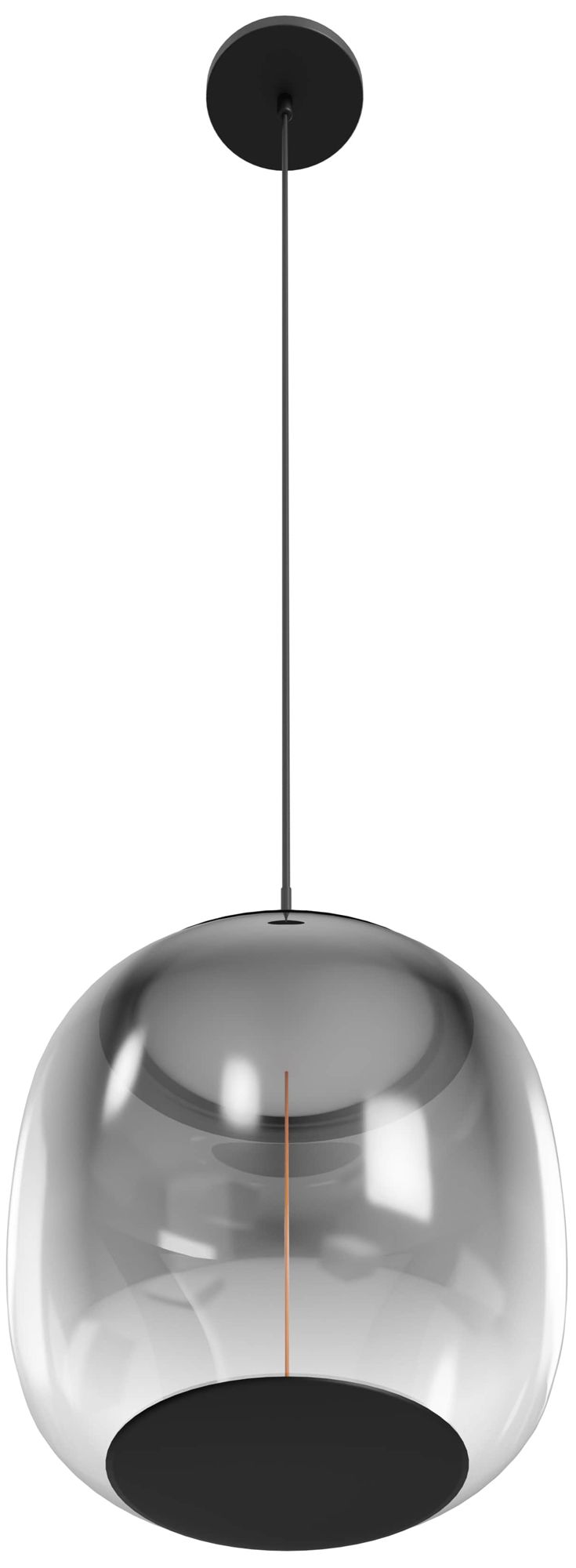 Image 2 Avenue Lighting Monaco Collection  11.8" Black+Smoky more views