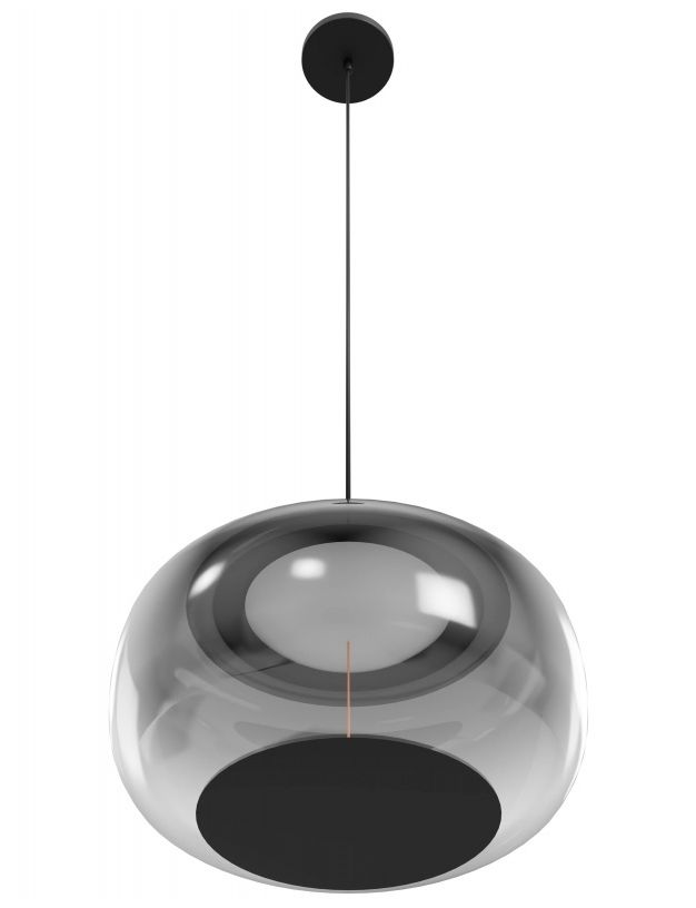 Image 2 Avenue Lighting Monaco Collection  8.3" Black+Smoky more views