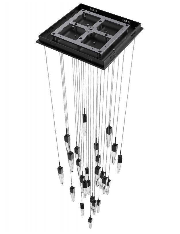 Image 3 Avenue Lighting Original Aspen Clear 25 Light Pendant 171" Dark Bronze more views