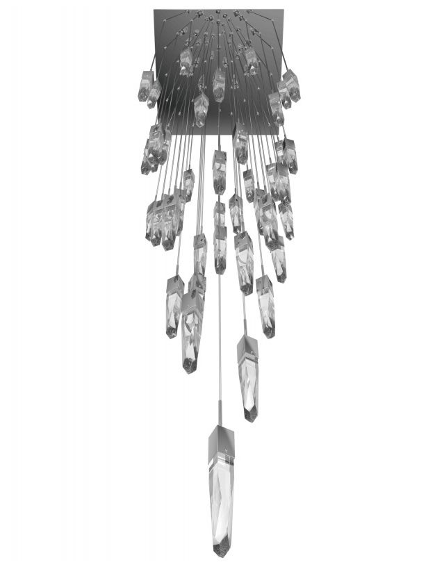 Image 2 Avenue Lighting Original Aspen Clear 41 Light Pendant 170" Polished Ch more views