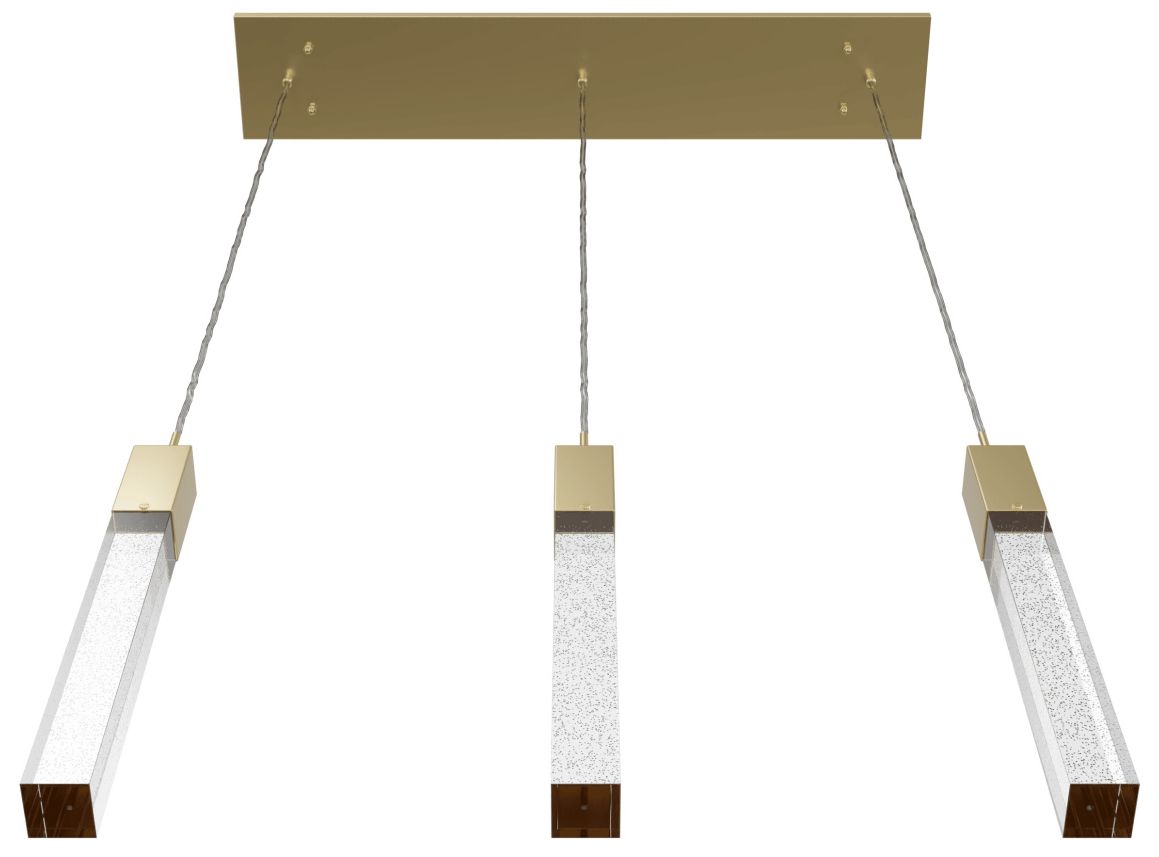 Image 2 Avenue Lighting Original Glacier 3 Light Pendant 130" Brushed Brass more views