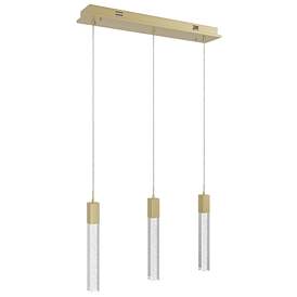Image1 of Avenue Lighting Original Glacier 3 Light Pendant 130" Brushed Brass