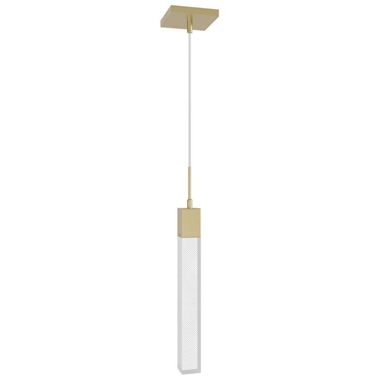 Image 1 Avenue Lighting Original Glacier Snow 1 Light Pendant 120" Black