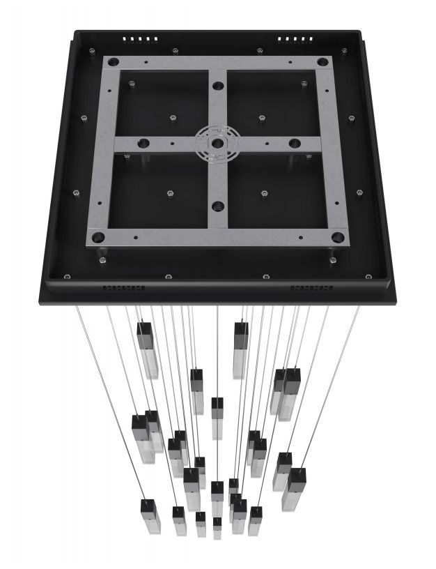 Thumbnail3 of Avenue Lighting Original Glacier Snow 25 Light Pendant 174" Black more views