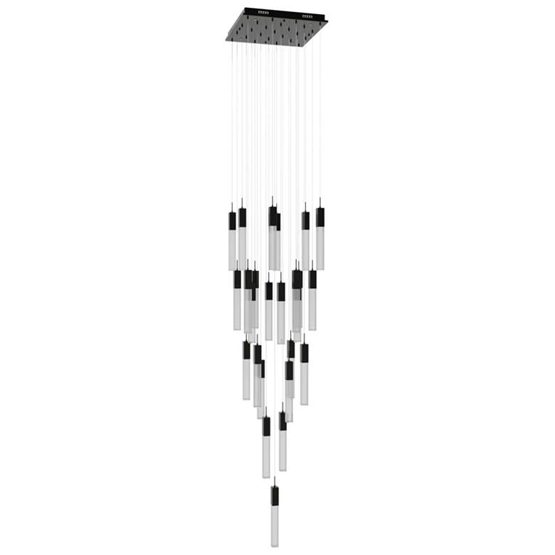 Image 1 Avenue Lighting Original Glacier Snow 25 Light Pendant 174" Dark Bronz