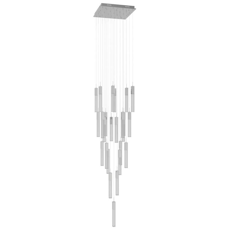 Image 1 Avenue Lighting Original Glacier Snow 25 Light Pendant 174" Polished C