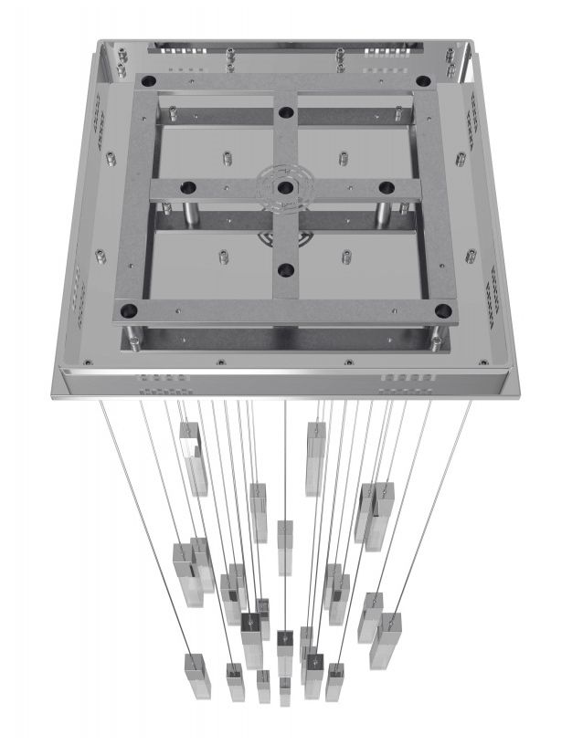 Image 3 Avenue Lighting Original Glacier Snow 25 Light Pendant 174" Polished C more views