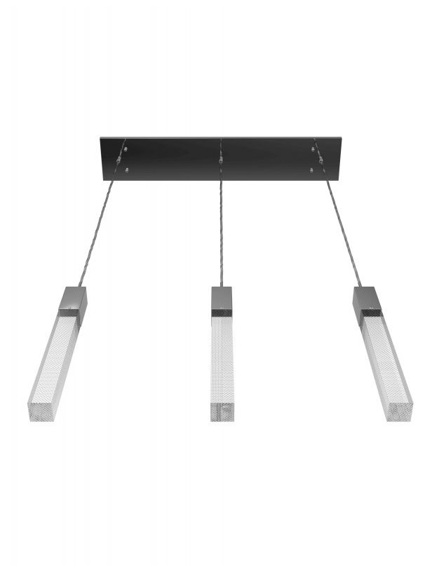 Image 2 Avenue Lighting Original Glacier Snow 3 Light Pendant 130" Polished Chrome more views