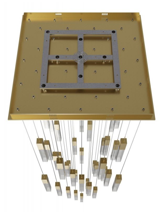 Image 3 Avenue Lighting Original Glacier Snow 41 Light Pendant 174" Brushed Brass more views