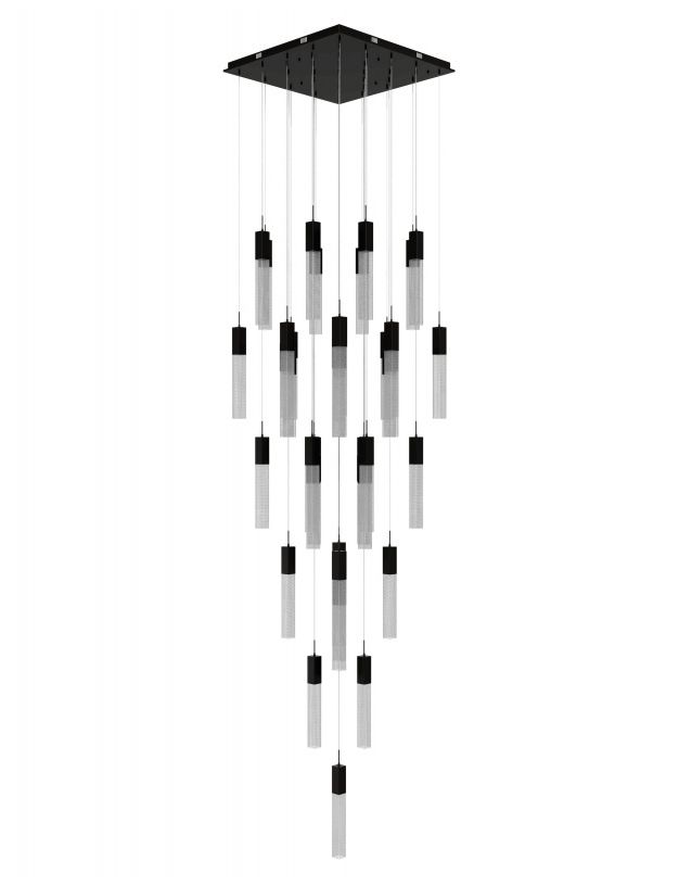 Image 2 Avenue Lighting Original Glacier Snow 41 Light Pendant  174" Dark Bronze more views