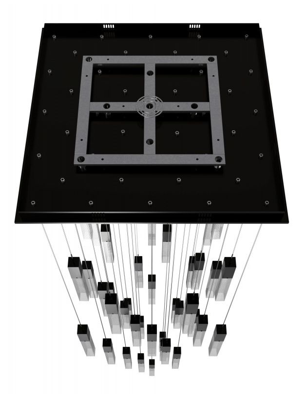 Image 3 Avenue Lighting Original Glacier Snow 41 Light Pendant  174" Dark Bronze more views