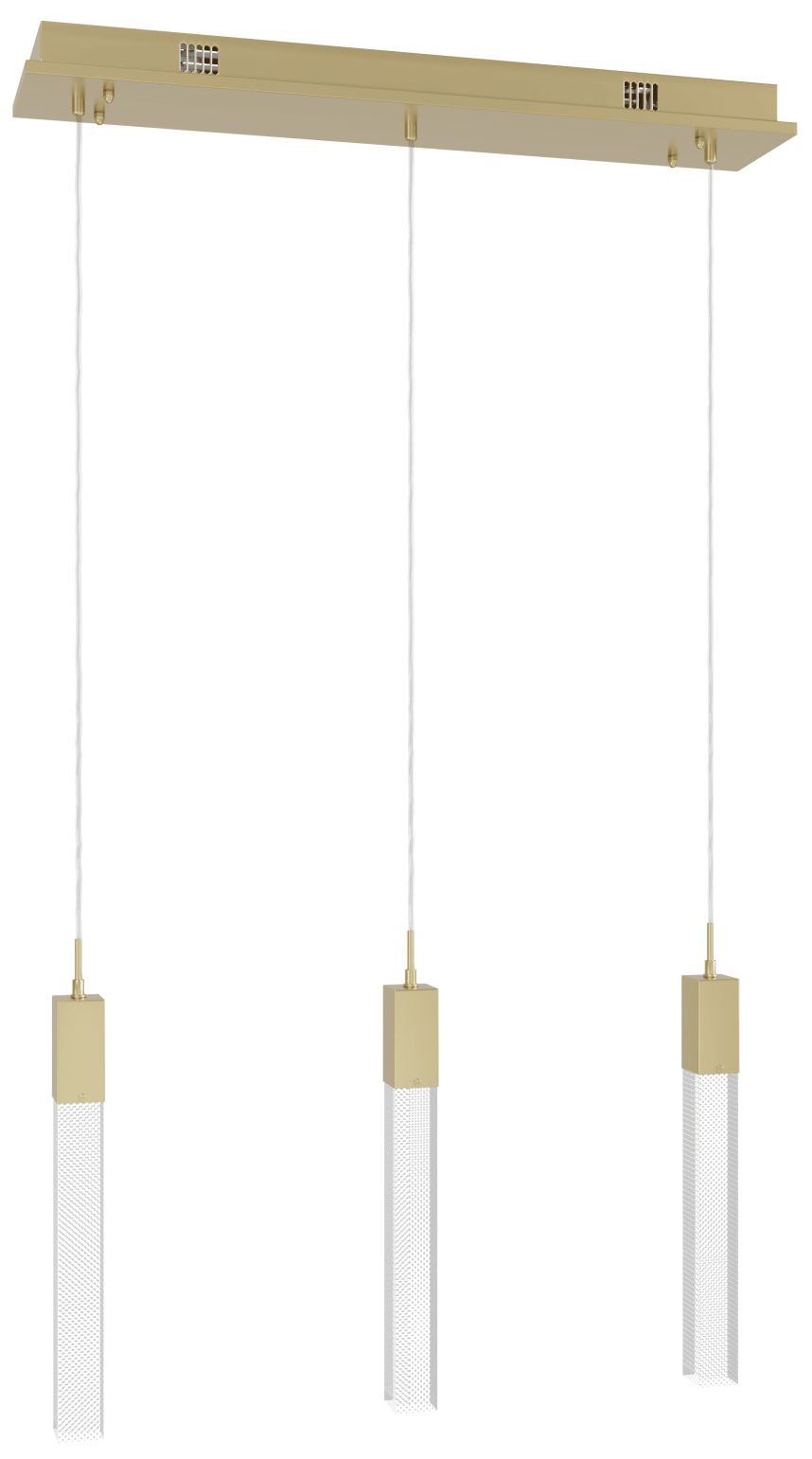 Avenue Lighting Original Glacier Snow 5 Light Pendant 144" Brushed Brass