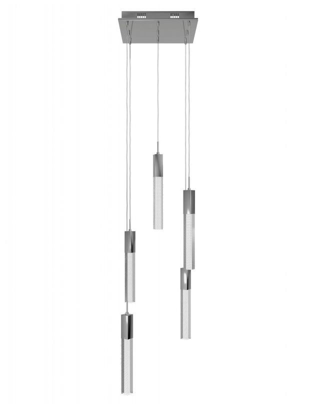 Image 2 Avenue Lighting Original Glacier Snow 5 Light Pendant 144" Polished Chrome more views