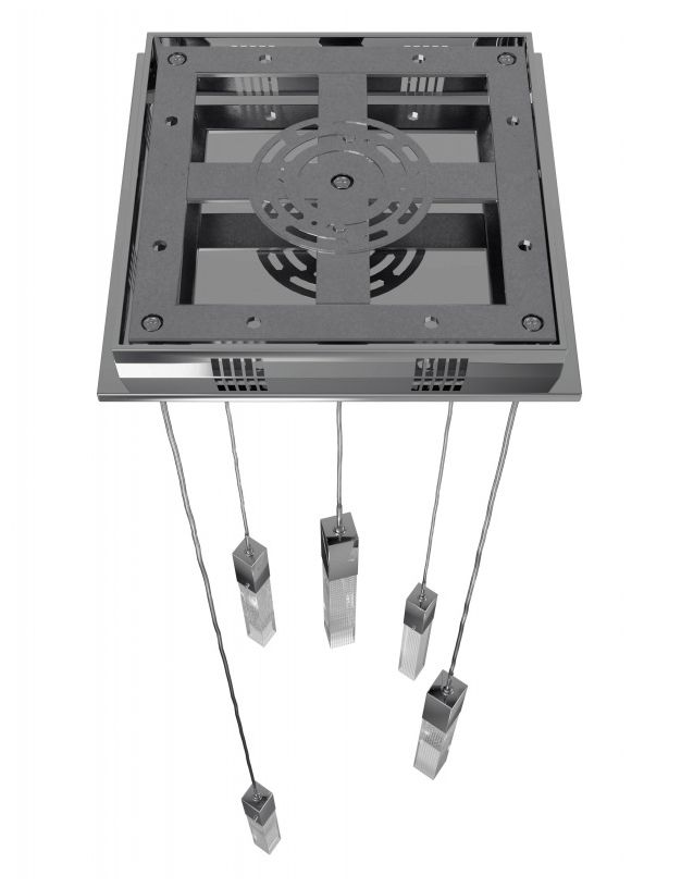 Image 4 Avenue Lighting Original Glacier Snow 5 Light Pendant 144" Polished Chrome more views