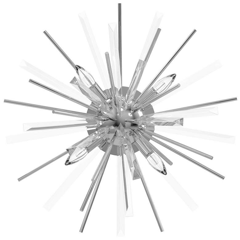 Image 1 Avenue Lighting Palisades Ave. Collection 4 Light Flush Mount Chrome