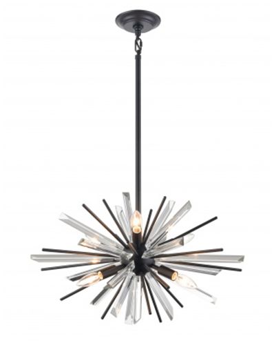 Image 2 Avenue Lighting Palisades Ave. Collection Sputnik Chandelier Black more views