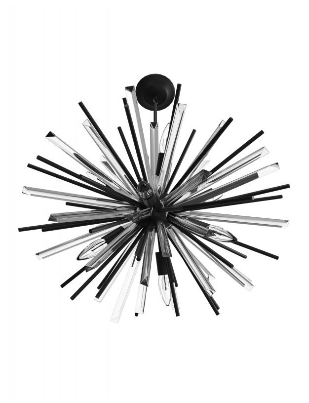 Image 3 Avenue Lighting Palisades Ave. Collection Sputnik Chandelier Black more views
